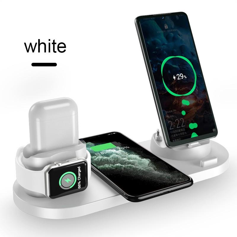 6-in-1 Wireless Charging Station – Fast Charge iPhone, Apple Watch, AirPods & Android