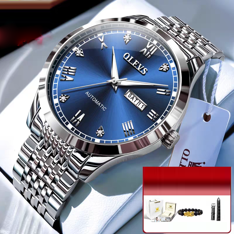 Men's Automatic Mechanical Watch — Self-Winding, Waterproof & Night Light