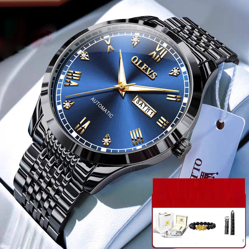 Men's Automatic Mechanical Watch — Self-Winding, Waterproof & Night Light