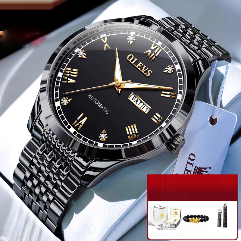 Men's Automatic Mechanical Watch — Self-Winding, Waterproof & Night Light