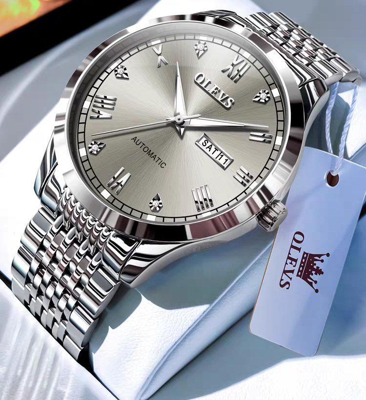 Men's Automatic Mechanical Watch — Self-Winding, Waterproof & Night Light