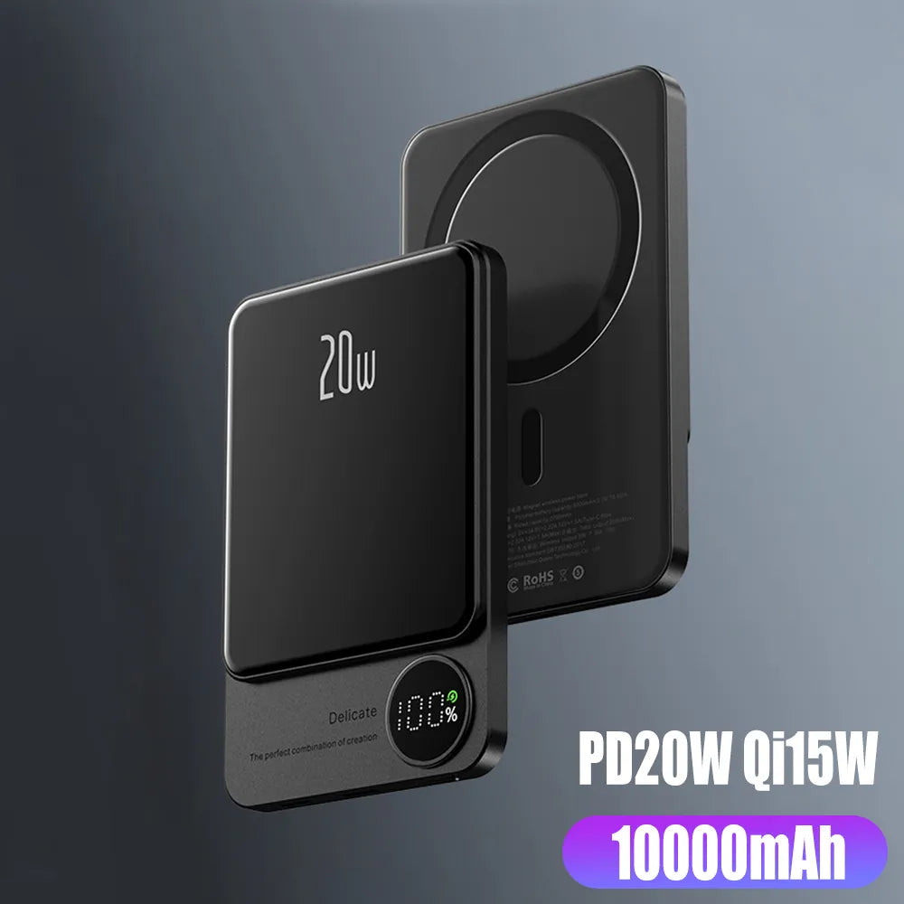 MagSafe Magnetic Power Bank — 15W Wireless Fast Charger | 5000mAh & 10000mAh