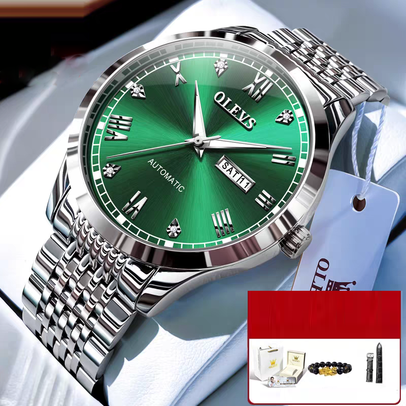 Men's Automatic Mechanical Watch — Self-Winding, Waterproof & Night Light